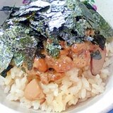 ＜プチ贅沢バージョン＞納豆の食べ方-松茸ご飯♪